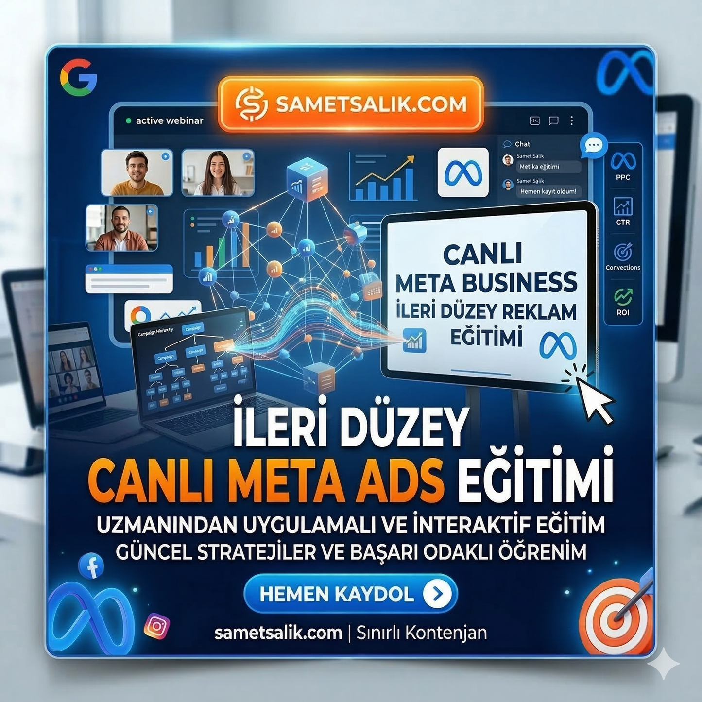 Meta Bussiness İleri Düzey Canlı Reklam Eğitimi (Ön Kayıt)