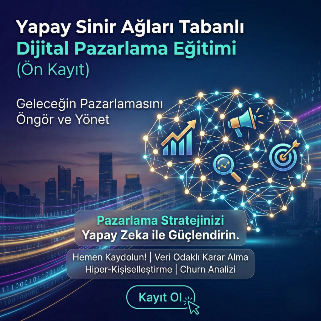 Tüm Eğitimler (Google Ads + META Business + Shopiy + Reels) Tek Paket + Bonus: Yapay Sinir Ağları ile Pazarlama (Ön Kayıt)