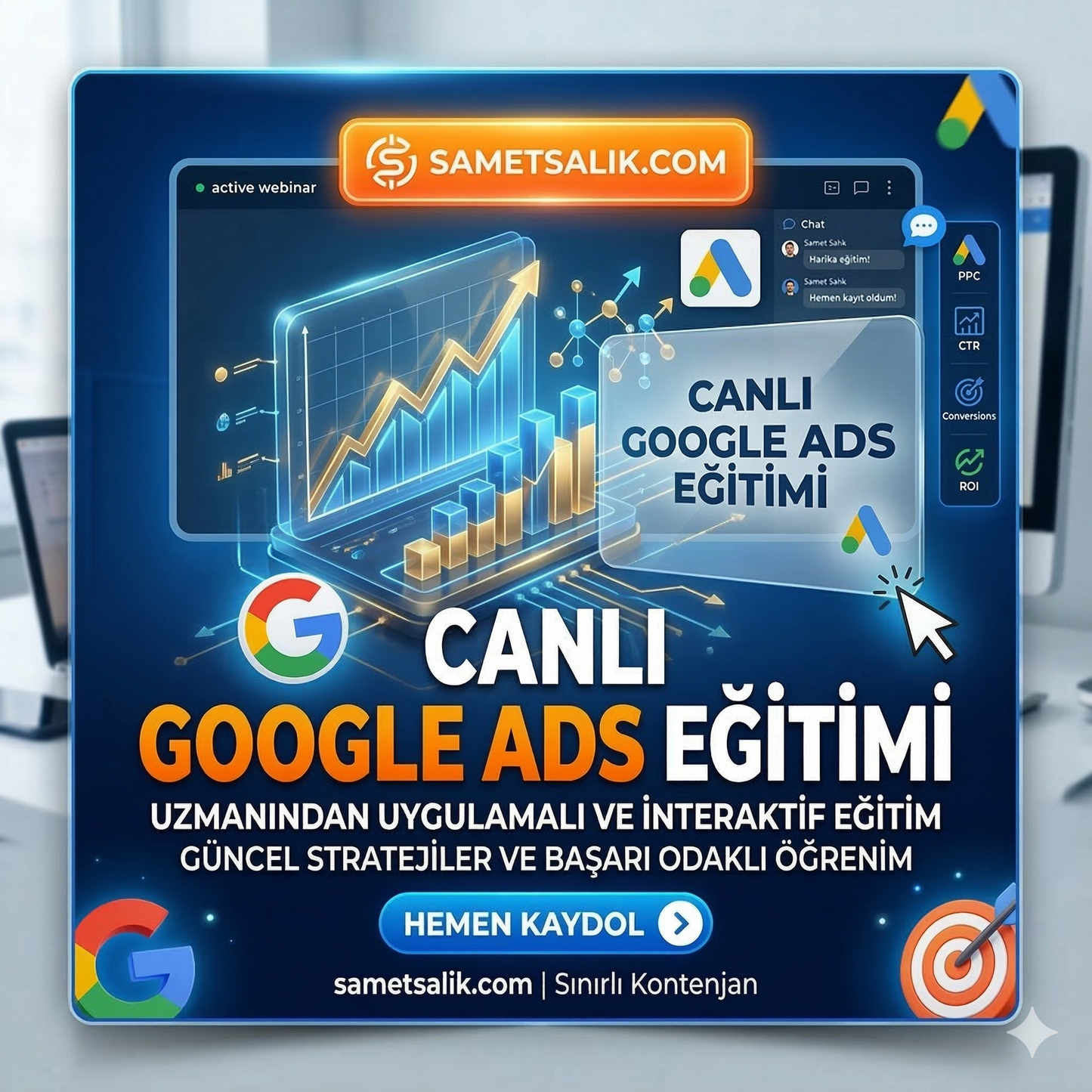Google Ads İleri Düzey Canlı Eğitimler (Ön Kayıt)