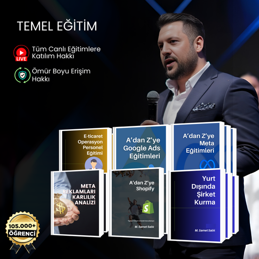Sıfırdan İleri Seviyeye E-ticaret ve Dijital Pazarlama Eğitimleri 120 Video
